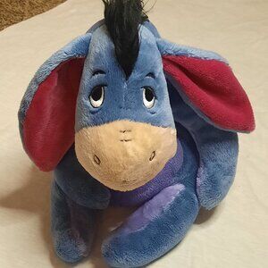 Original Disney Eeyore 10" Plush Detachable Tail Hook & Loop Winnie The Pooh VG